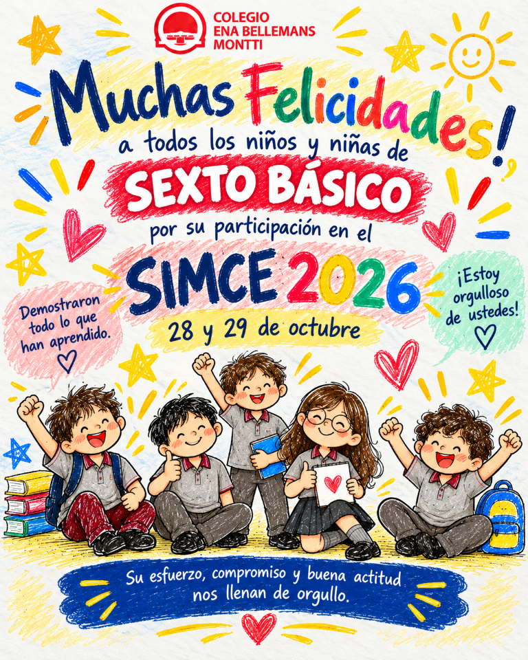 ¡Muchas felicidades, Sexto Básico! (1) (Mediano)